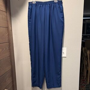 S.G. Sport Women’s Elastic Waist Blue Pants 1X